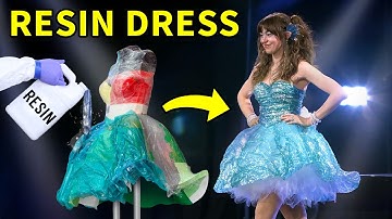 We Made a Resin Dress (and wore it on a RUNWAY)