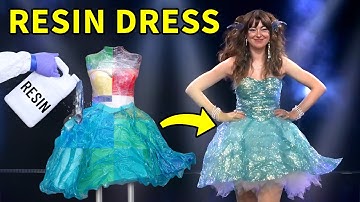 We Made a Resin Dress (and wore it on a RUNWAY)