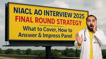 NIACL AO Health Interview 2025 – Smart Coverage | From Personality to Policy: Be Your Best Version!