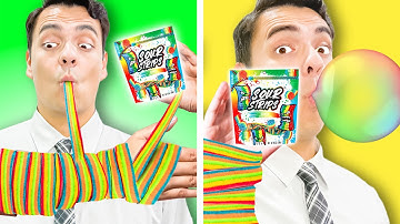 Crazy Ways to Sneak Candy into Class | Funny DIY Sneaking Snack to School by Crafty Hacks Plus