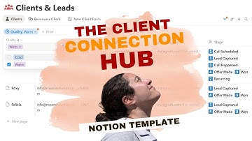 The Client Connection Hub Notion Template Tutorial