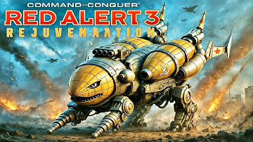 Red Alert 3 | 1v4 Brutal AI Duel — Armored Leviathan Carries the Fight!