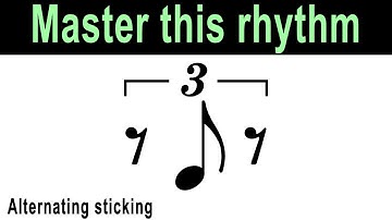 Syncopated Triplet 8th Note Rhythm Exercises @ 80 bpm