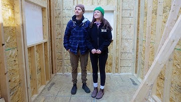Building A Tiny Off-Grid Cabin In The Woods - it