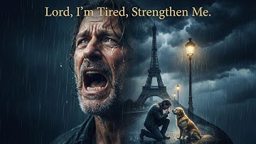 Lord, I’m Tired, Strengthen Me 🌧️ Emotional Blues Rock Ballad | Rainy Dog Blues Radio lyrics