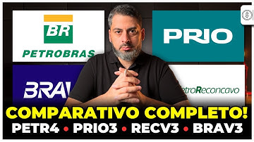 PETR4, PRIO3, RECV3 ou BRAV3: Qual a Melhor Ação de Petréleo? (Ranking)