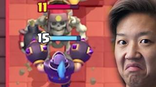 Using MAXED Evolution Mega Knight in Mid Ladder