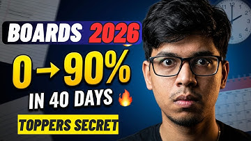 I Followed This *SECRET* 40-Day Plan & Scored 90%+ in BOARDS 😱 | CBSE Class 12 Boards 2026