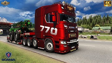 ETS2 1.57 | Driving New Scania R-770 + Sound V8 by Rudi Update v1.4 | #ets2