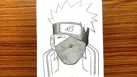 How to draw Kakashi Hatake | Easy anime drawing ideas for beginners | How to draw anime step by step