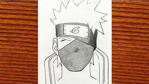 How to draw Kakashi Hatake | Easy anime drawing ideas for beginners | How to draw anime step by step