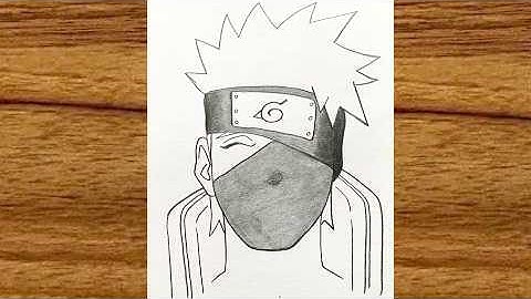 How to draw Kakashi Hatake | Easy anime drawing ideas for beginners | How to draw anime step by step