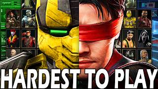 Ranking the Most Difficult Mortal Kombat Characters!