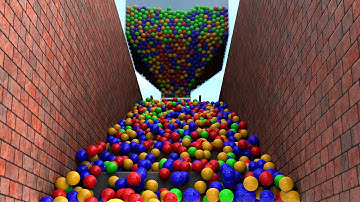 23 000 Colorful Balls Marble Run Loop animation V12 #marbles #marblerun #marblerace