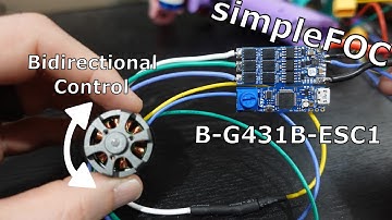 Using simpleFOC for Bidirectional Motor Control | B-G431B-ESC1 | Field Oriented Control | Delta BLDC
