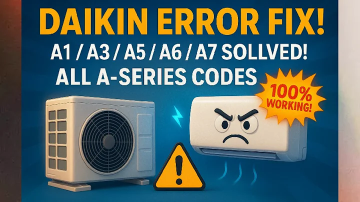 #Daikin Error Codes List of "A" | Error Codes in VRV SYSTEM | HOW TO SOLVE DAIKIN ERROR CODE | FIX
