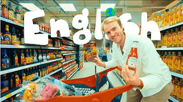 Learn English in the Supermarket 🛒🍎 Comprehensible Input