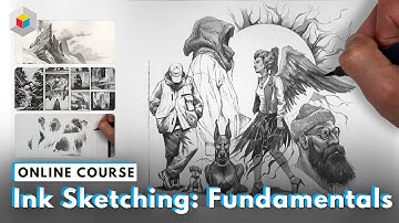 INK SKETCHING: FUNDAMENTALS with AARON LIMONICK - TRAILER - OUT NOW