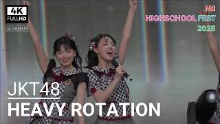 [4K] JKT48 - HEAVY ROTATION | HIGHSCHOOL FEST 2025 | PIK 2 | 20251123 | HANSIP CAM