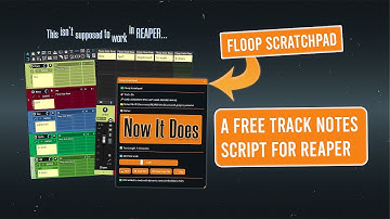 Display Notes on Track in REAPER (Floop Scratchpad: Free Script)