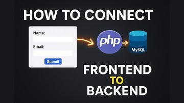 Connect Frontend to Backend Using HTML, PHP & MySQ