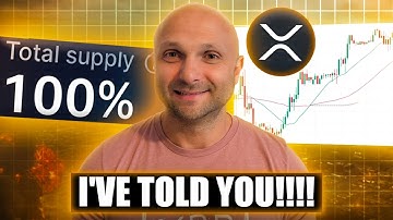 I TOLD YOU XRP ARMY!!! I TOLD YOU!!! XRP SUPPLY SHOCK ABOUT TO HIT