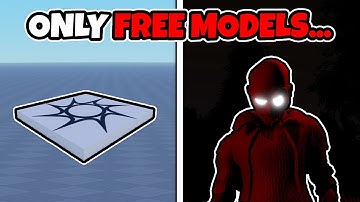 I Tried Making a ROBLOX Horror Game With ONLY FREE MODELS...