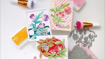 One Stamp, Three Ways | Foiling, Ink Blending & Embossing Cardmaking Tutorial with Isha Gupta