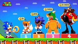 Super Mario Bros. but Sonic Can Buy Custom Mario - Sonic Enemies