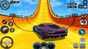 Mega Stunt Ramp Simulator - Super Crazy Mega Ramp GT Car Racing - Android GamePlay