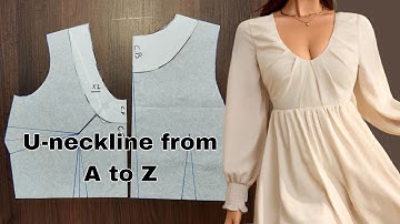 Master the U-Neckline! No More Gaping – My Best Pattern Drafting Tips!