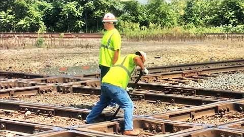 Men Working On RR Diamonds!  Train Slams Bolts Loose, Caboose Slams Diamonds, Never Posted Old Clips