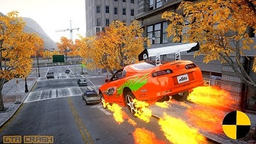 GTA 4 CRASH TESTING REAL CAR 720