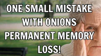 95% Of People Do Not Know How Onions Affect The Brain! | Senior Health Tip #seniorhealth #senior