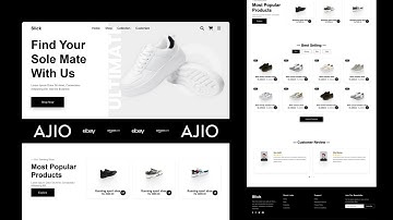 Responsive Ecommerce Website Design using HTML, CSS & JS || Complete Step by Step Guide