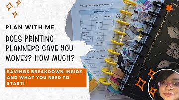 Plan met mij | Betaal niet te veel voor planners! Hoe je met zelf printen echt geld kunt besparen