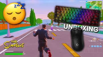 Unboxing the HyperX Alloy Origins 60 Keyboard + Fortnite Simpsons Ranked Gameplay ASMR 240 FPS 4K
