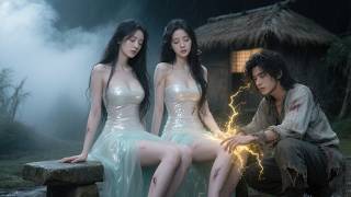 First day down the mountain, poor guy saves twin beauties, called a perv, then heals them with skill
