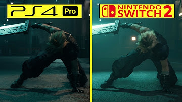 Final Fantasy 7 Intergrade Switch 2 vs PS4 Pro (PS5 Backward Compatibility) Graphics Comparison