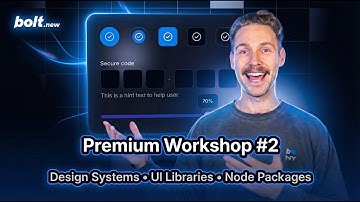 Master Design Systems, UI Libraries and NPM in Bolt.new (Workshop #2)