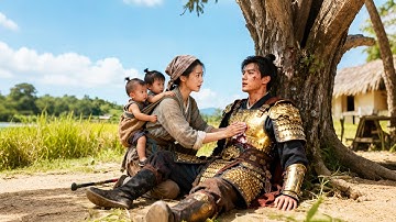 帶著兩個孩子被趕出家門，怎料路邊救下的男人竟是大將軍，從此命運反轉，全家求饒！#短劇 #逆襲 #萌娃 #親情