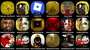 Backrooms - Shoot Them All 💥 Hide in The Backroom 💥 Roblox 💥 Backrooms Horror Game...💥