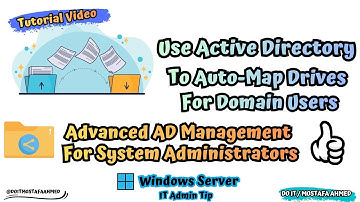 How to Use Active Directory to Auto-Map Drives in Windows Server 2025  [ Full Tutorial ] 👍