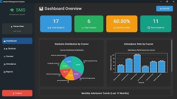 Beautiful Student Management System | Python + MySQL + CustomTkinter