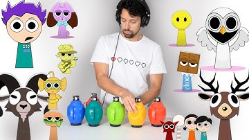 Sprunki Animations VS real instruments!
