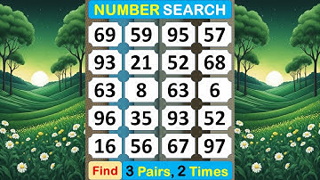 Number Search: Focus On Your Memory? #braingame #memory #puzzle #quiz #mindset #match  -#351