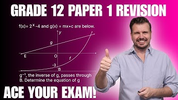 Grade 12 Maths Paper 1 | Functions | NSC Past Paper 2025 | Matric Exam Prep ( NSC | CAPS | DBE)