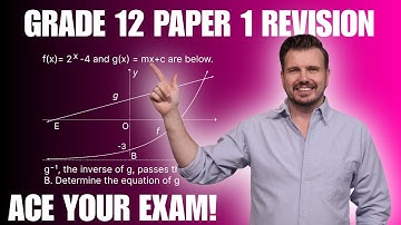 Grade 12 Maths Paper 1 | Functions | NSC Past Paper 2025 | Matric Exam Prep ( NSC | CAPS | DBE)