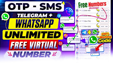 Get FREE Virtual Number For WhatsApp, Telegram & Gmail Verification | Unlimited Temp Numbers