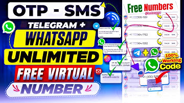 Get FREE Virtual Number For WhatsApp, Telegram & Gmail Verification | Unlimited Temp Numbers
